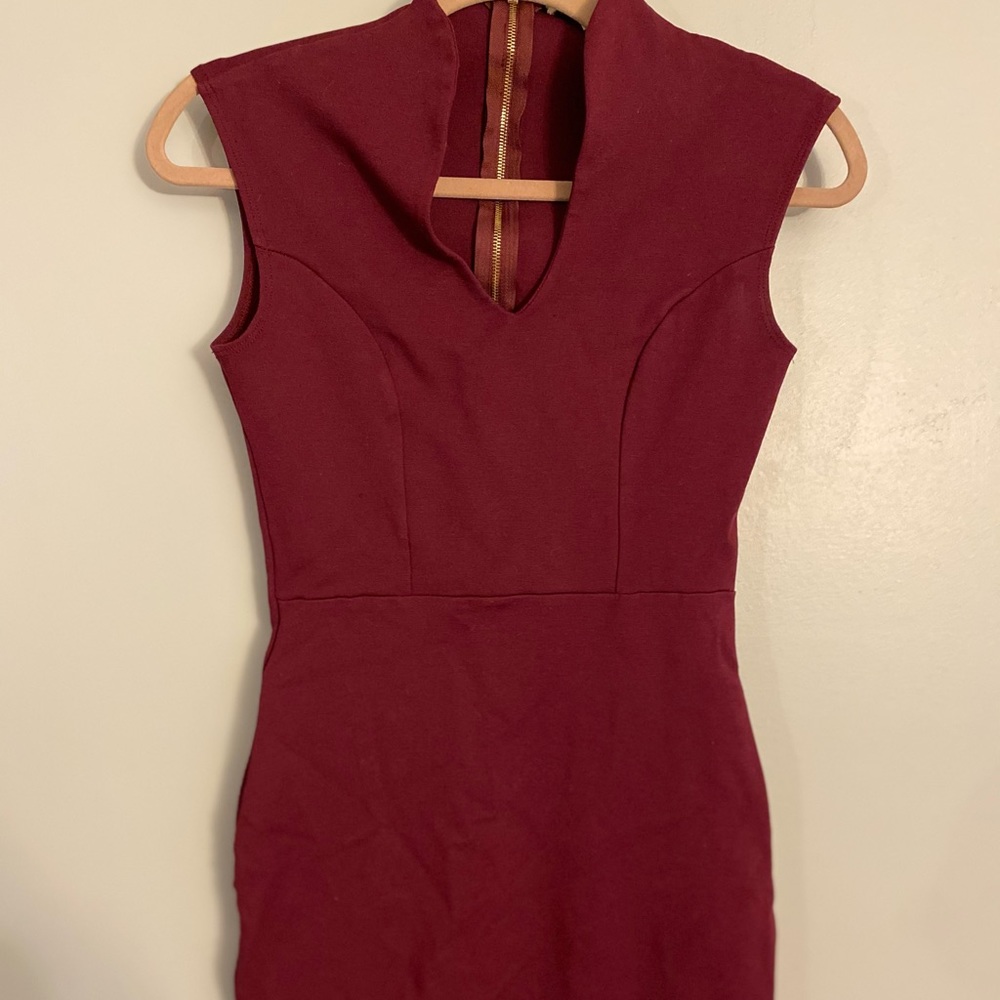SOLD Medium Burgundy Cocktail Dress